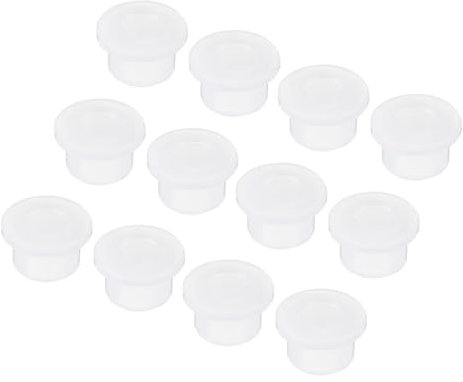 sourcing map 20Pcs T Shape Rubber Grommet Mount Dia 16.5mm ID 10mm H 13mm Transparent Seal Protection Cable Grommets Flexible for Cable Pipe