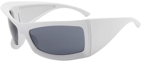 Sonnenbrillen Mit Großem Rahmen For Radsportler Und Damen(White)
