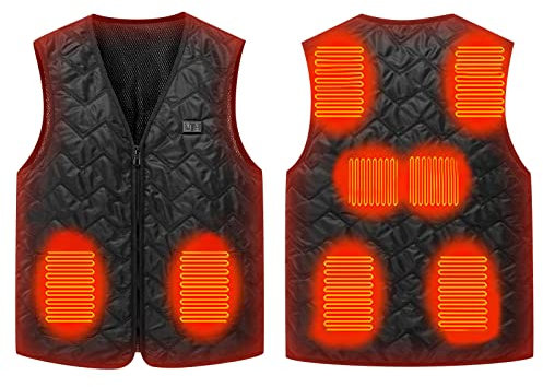 2024 Gilet Chauffant Homme Femmes Veste Sans Manche USB Électrique Hiver Lavable Chauds Doudoune Vêtements Chauffants pour Ski Plein Air Randonnée Chasse Camping