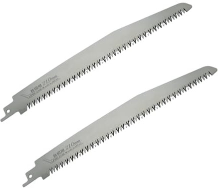 FANZTOOL Professional Säbelsägeblatt LPSK-210E (2 Stück) | 210mm Extra Langes Sägeblatt für Säbelsäge/Hochentaster | Ideal für Metallarbeiten, Edelstahl, Kunststoff & Holz | Zubehör für Säbelsägen