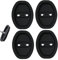 4 PCS Car Door Lock Cover Rust Resistant Car Door Lock Protection Cover Anti Collision Silicone Latches Protective Universal