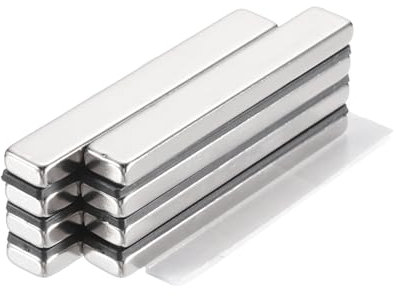 QUARKZMAN 8 Stück Magnete Stark, Magnete Extra Stark, Magneten Rechteckig für Magnettafel Büros Magnettafel Küchenschrank Handwerk(60x10x5mm)