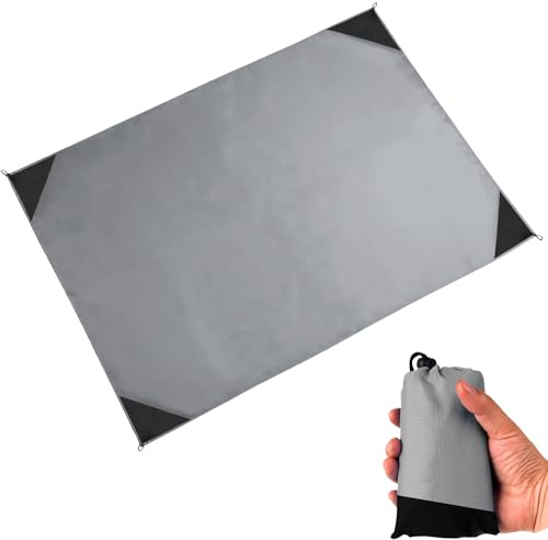 LEKEFETO 210 x 200 cm Stranddecke Sandfrei: Ultraleicht Ultradünne Tragbare Stranddecke, Sanddicht Wasserdicht, Langlebiges Super Groß Outdoor Picknickdecke, für Strand, Picknick, Camping und Wandern