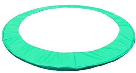 BLGVGKLPNT Trampolin randabdeckung 305 Trampolin umrandung,Ø 244cm 305cm 366cm 427cm,Reißfest & UV-resistent Sicherheitsmatte, Trampolin Ersatzteile,Standardgröße Trampolinzubehör (Grün,⌀8ft/2.44m)