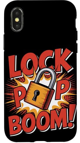 Lock Pop Boom Schlosser Hülle für iPhone X/XS