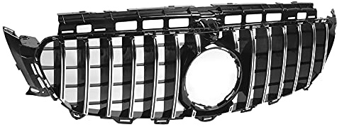 aqxreight Grillabdeckung, Kühlergrill, für GTStyle, Silberfarbenes ABS,