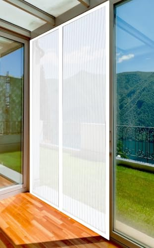ECCO MAGNET Zanzariera Magnetica XL per Porta 150x250 cm Colore Bianco