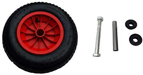14 REPLACEMENT PNEUMATIC WHEELBARROW WHEEL CHOOSE YOUR BORE/BEARINGS SIZE 3.50/4.00-8 (120MM AXLE SET)