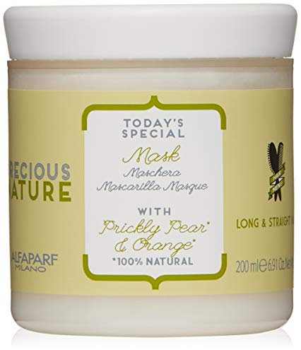 Alfaparf Milano Precious Nature Long & Straight Hair Mask, Unparfümiert, 200 ml