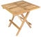 Divero Klappbarer Balkontisch Oslo aus Teak Holz, unbehandelt– Farbe: Natur-Braun