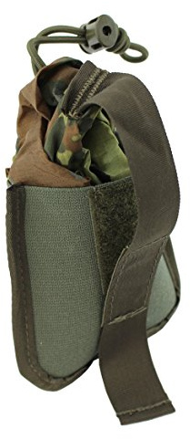 Zentauron Abwurfsack Leichte Ausführung 5L MOLLE-Kompatibel – Faltbare Empty Shell Pouch für Battle Belts, Plattenträger & Schutzwesten – Taktische Magazin-Aufbewahrung, Robuste Cordura Tasche