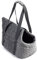 BOUTIQUE ZOO Hundetasche, Welpentasche - Grau (Minky), XS bis 3 kg - Tragetasche für kleinen und mittleren Hund, Welpen, Katze