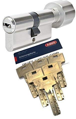 ABUS Bravus.4000 BZD Knaufzylinder mit 6 Schlüssel, Länge (a/b) 35/K35mm (cm=70mm) K=Knaufseite, nach DIN EN1303, Angriffswiderstandsklasse D, RC2/RC3 Level geeignet