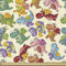 ABAKUHAUS Drachen Stoff als Meterware, Silly Fairy Feuerdrachen, Qualitäts Stoff Dekorativer Polster Heimtextilienstoff, 2M (148x200cm), Grün Beige