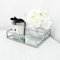 DEENZ 20cm Decorative Square Silver Chrome Mirrored Tray Decoration Decorative candle display vanityL candle tray wedding table plate