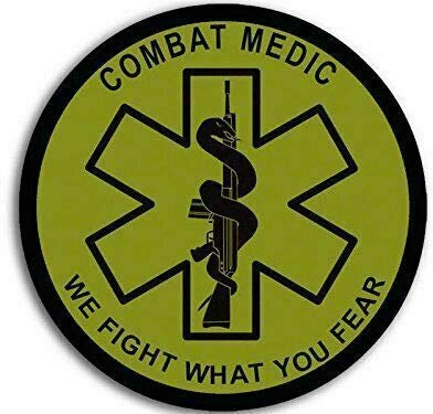 Sticker-Designs 10cm! Klebe-Folie Wetterfest Made-IN-Germany Combat Medic WE Fight What You Fear OD UV&Waschanlagenfest Auto-Aufkleber Profi-Qualität! F1807