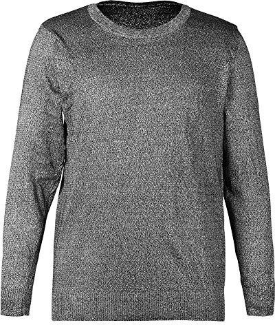 Camiseta Resistente a Cortes Ropa Anti-Corte Resistente a Cortes Equipo de protección de Nivel 5 Cuello Redondo Manga Larga Chaleco a Prueba de Cortes de 5 Niveles(XXL)
