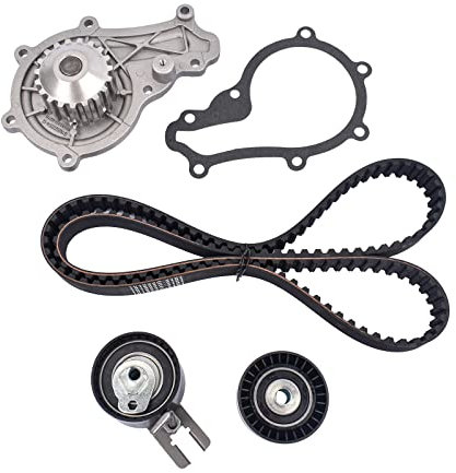 Huiruhy Kit courroie de distribution + pompe à eau + roulettes Compatible pour C3 C4 & 206 307 308 1.6 HDI 1.4 HDI 2S6Q6M250AA 11317805961 1282373J00