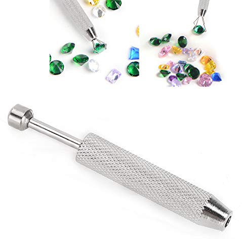 Schmuckpinzette, Edelsteinfassung, Diamantgreifer mit Krallen, Krallenhalter-Aufnahmewerkzeuge, Piercingpinzette für die Handwerkliche Schmuckherstellung(Short)