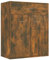 vidaXL Sideboard, Kommode mit viel Stauraum, Schrank mit 1 Schublade 2 Türen, Mehrzweckschrank Anrichte für Wohnzimmer, Modern, Räuchereiche 60x30x75cm Holzwerkstoff