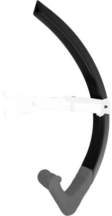 Aquasphere Unisex – Erwachsene Focus Schnorchel, Schwarz & Grau, Einheitsgröße