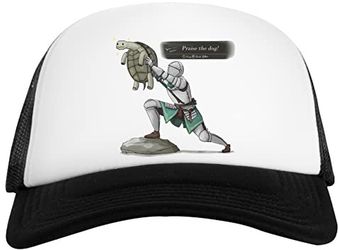 Elden Ring - Praise The Dog Weiß Schwarz Unisex Baseball Cap White Black