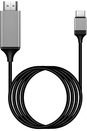 HDMI Kabel USB C auf HDMI 4K,2M USB C Adapter Kabel Compatibile da Thunderbolt 3/4 a HDMI per MacBook Pro,Micro 950/950XL,Dell XPS13,Huawei P30/Mate 20,Xiaomi Air12.5,Samsung S10 usw.