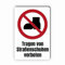 Verbotszeichen/Verbotsschild Tragen von Straßenschuhen verboten (P060) - zum markieren von Verbotszonen nach DIN EN ISO 7010