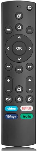 Weitov Ersatz-Fernbedienung für alle Insignia/Toshiba/Pioneer Smart TVs, kompatibel mit Fire Smart TV