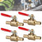 HOMURY Lot de 4 robinets à boisseau sphérique universels en laiton 8 mm 1/4 pour diesel et essence, idéal pour scooter, moto, quad, cyclomoteur et deux roues, raccords de tuyau de valve