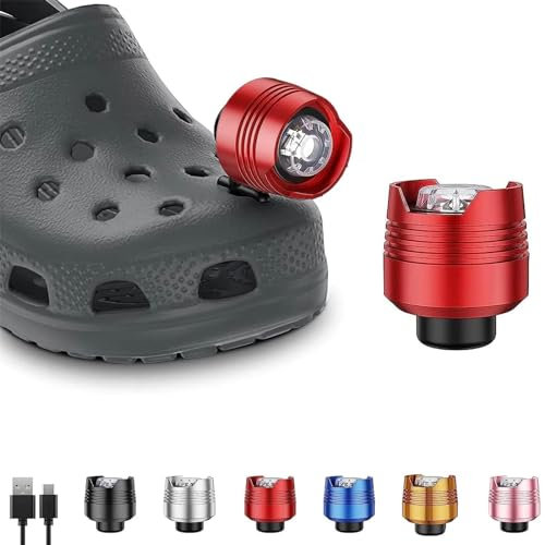 Croc Lights for Shoes, Croc Attachments Lights for Crocs, Croc Accessories Men Crock Lights for Shoes, Shoe Accessories for Crocs, Flashlights for Camping, Adult Croc Charms Croc Accessories for Women