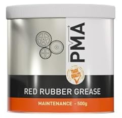 PMA Biodegradable Red Rubber Grease - Corrosion Protection - Solvent Resistant - 500g