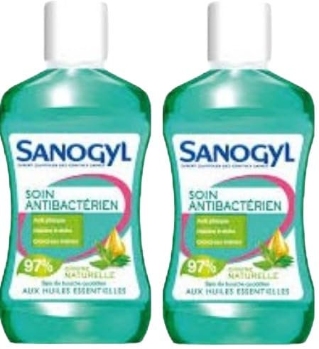 Lot de 2 - Bain de bouche Sanogyl Soin Antibactérien - 500 ml