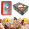 XineYuor 2PCS Scatola di latta di Natale Scatola di Caramelle di Immagazzinaggio di Latta di Natale Barattolo per Biscotti per Natale Festa di Compleanno Barattolo di Caramelle