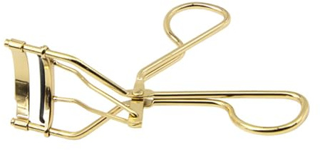 Wimpernzange aus Karbonstahl, tragbar, kosmetische Make-up-Lockenwickler, vergoldet, vergoldet