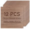MIVIDE 12pcs Contreplaqué Noyer 3 mm, Contreplaqué 3mm, 300x300mm Planche de Bois Noyer pour DIY, Découpe Laser, Peinture, Gravure