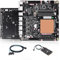 AIOPCWA NAS Mainboard 6 Bay, 6X M.2 NVMe Mini ITX Motherboard Core i5 12450H, DDR5 16GB RAM 512GB SSD PC Motherboards with PCIe4.0×4, 4 Port i226-V 2.5GbE LAN, USB3.2(with Adapter)