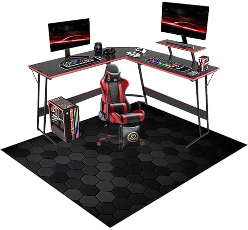 Protector Suelo Silla Ruedas, Alfombrilla para Silla de Gaming, Oficina Alfombra de Protección de Suelo, Alfombrilla para Silla para Suelos Duros, Oficina Escritorio Gamer Alfombrilla 150 x 180 cm