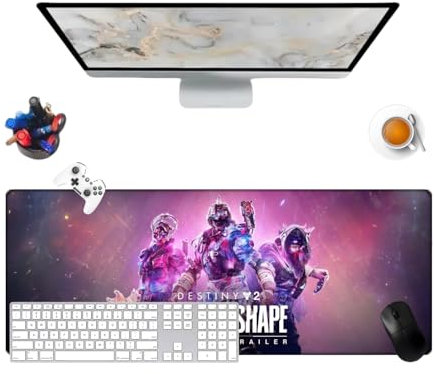 Générique Destiny 2 Game Mouse Mat – Special Surface Improves Speed and Accuracy, Non-Slip Office Mouse Mat Textured Surface 800 x 300 x 3 mm