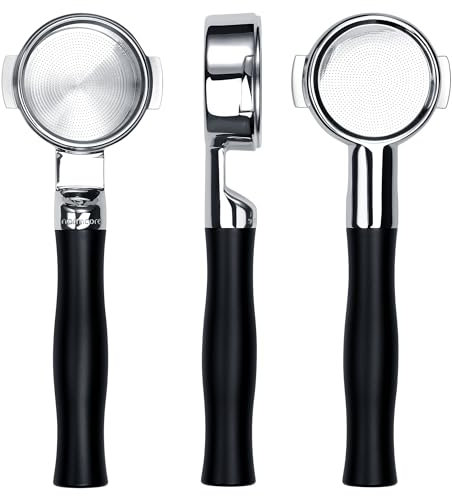 Normcore 58 mm Unibody Siebträger ohne Boden, eingebauter 0,28 mm hoher Absaugkorb, passend für E61 Espressomaschinen, kompatibel mit Lelit, ECM, Rocket, Sanremo, Synesso