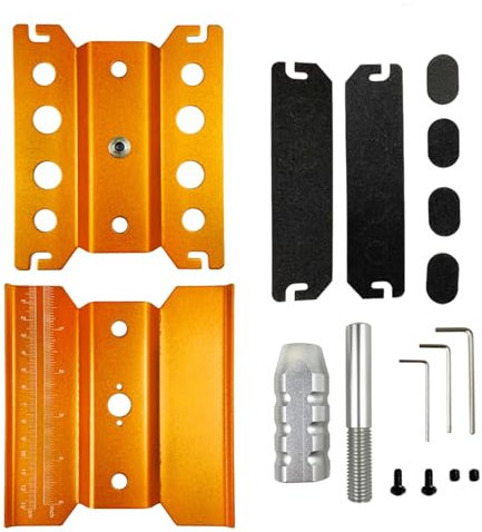 RC Autoteile Für Tamiya Für HSP Für TRX-4 Für Axial Für SCX10 II 1/10 1/8 1/12 Metall Reparatur Station Arbeit Stehen Montage Plattform RC Crawler Werkzeuge RC Auto Teile(Yellow,Size 1)