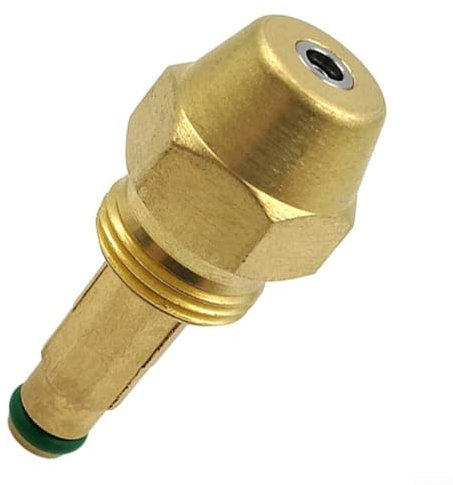 Zilimontt Oil Fired Boiler Burner Nozzle 0.8/1.0/1.2/1.3/1.5/2.0MM Spray Pattern Heating Jet,Waste Oil Burner Accessories Siphon Air Nozzles (1.2MM)