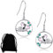 KUMSODE Faultier Ohrringe Damen Ohrringe Silber Koala Tier Ohrringe für Damen Mädchen Koala Creolen Ohrringe 925 Sterling Silber Schmuck Tier Geschenk