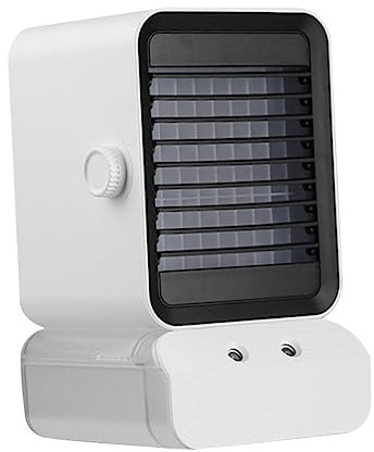 Amosfun Enfriador De Aire Evaporativo Pequeño Ventilador Usb Silencioso Enfriador De Escritorio