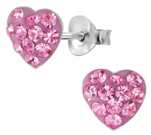 Herz Ohrringe 925 Silber