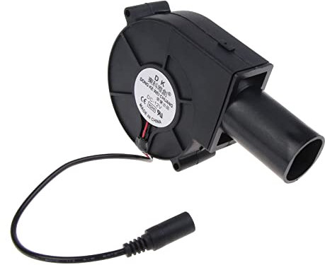 SELVFZ Ventilador 9733 - Herramienta pequeña para estufa, estufa de leña, calefacción doméstica, camping, barbacoa, ventilador de carbón de arranque, 12 V, 2 A
