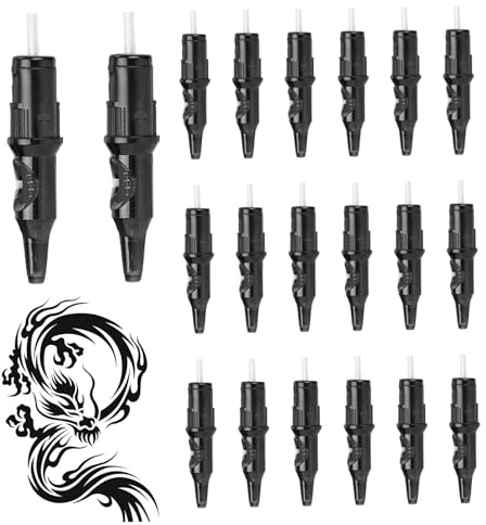 Tattoo -Kugelschreiber -Kartusche, 20pcs Wachs versiegelt stark