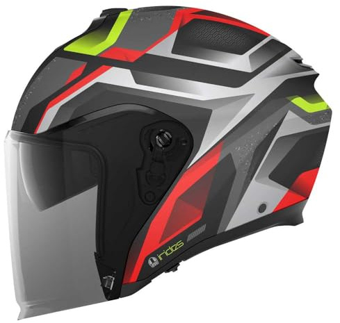 AGV Irides Zurigo Jethelm, schwarz/rot/gelb, M (57/58)