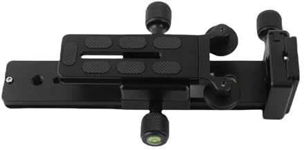L200 Telephoto Lens Bracket for SLR Camera, Long Lens Holder Support with Quick Release Plate, Aluminum Alloy Tripod Ball Head Mount for Medium and Telephoto Lenses, Includes Level