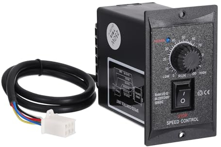 sourcing map 250W 220/240V AC Motor Speed Controller, AC Motor Controller Forward Reverse Switch with B Female Plug for Automated Industrial Equipment Machinery